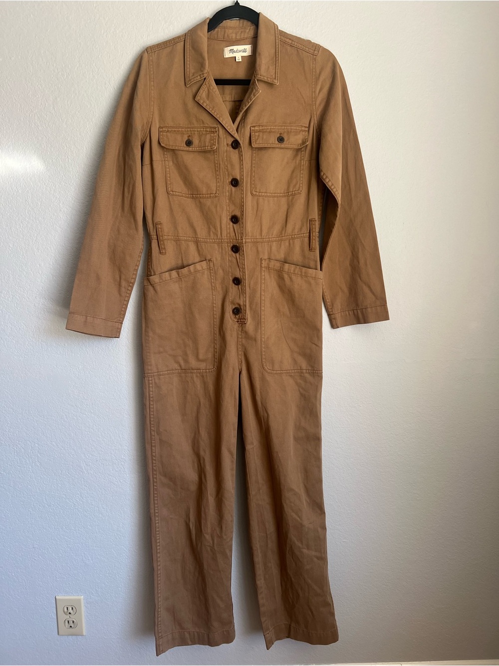 Madewell 100% Cotton Coverall Jumpsuit, S
